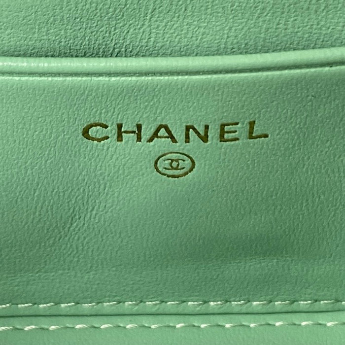 Chanel Vanity Bag Green AP3243