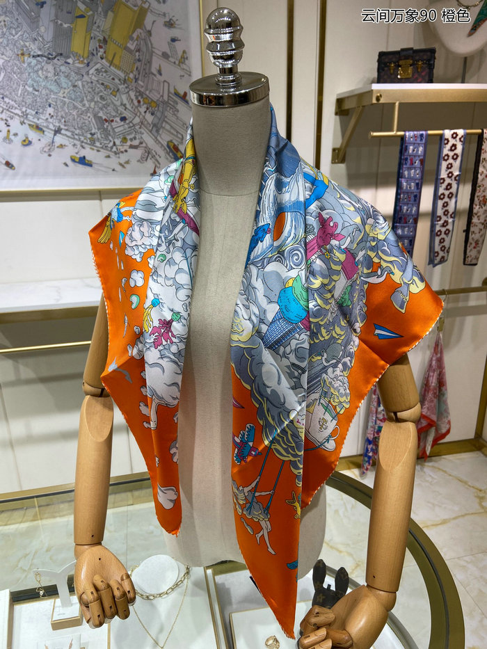 Hermes Silk Scarf HS2319