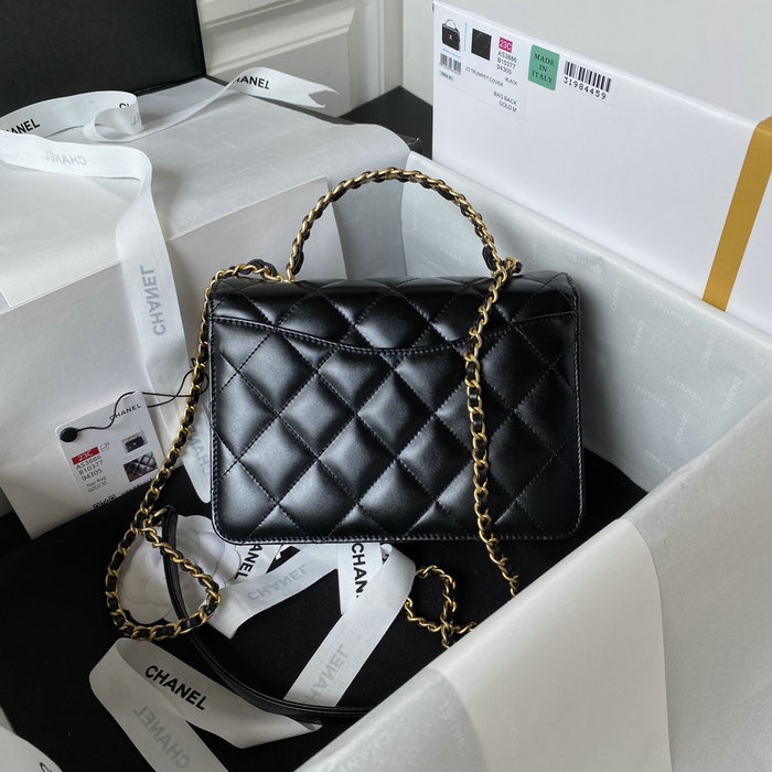 Mini Chanel Flap Bag With Top Handle AS3886