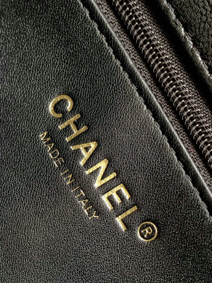 Chanel Lambskin Flap Bag with Top Handle AS2322