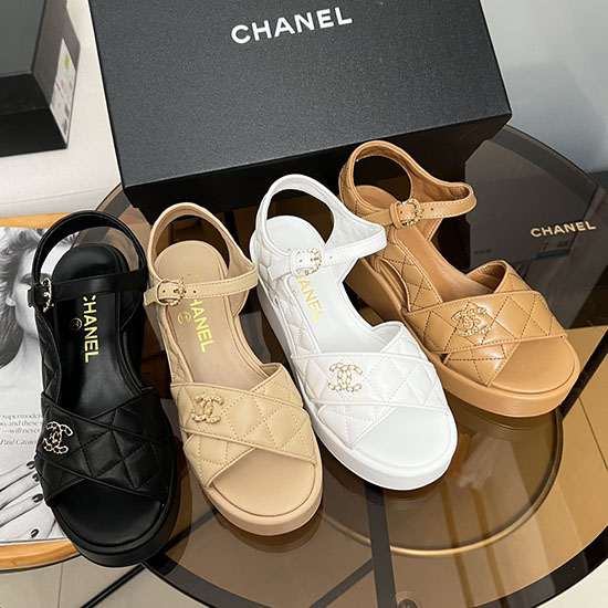 Chanel Wedge Sandals CS04042