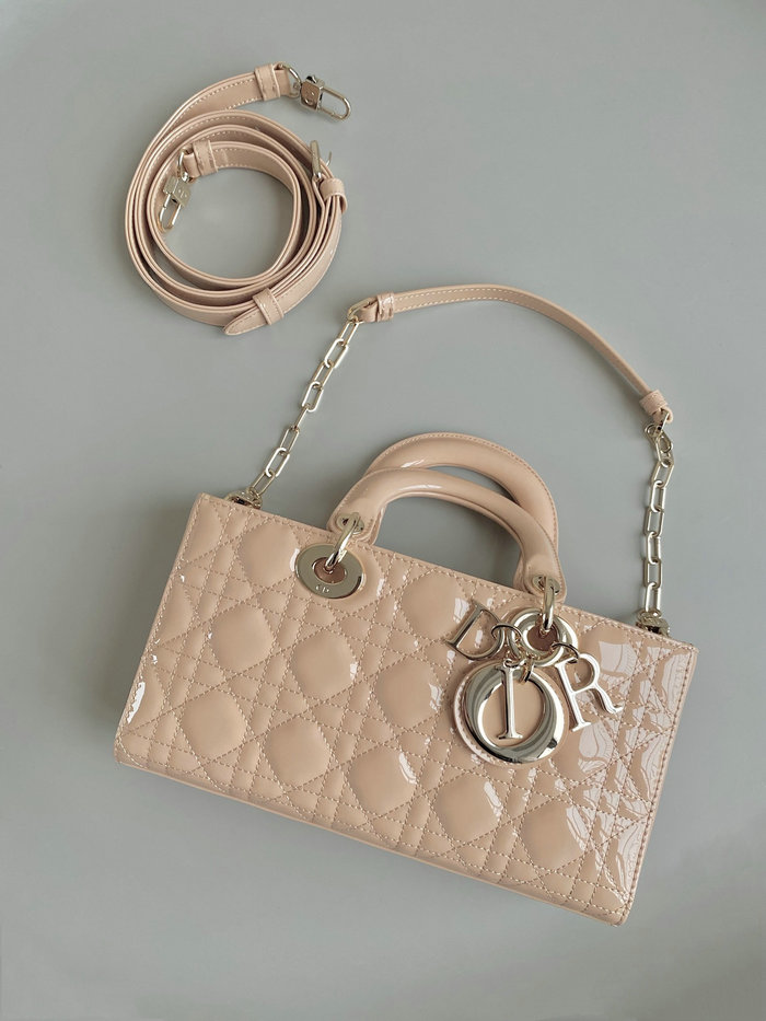 LADY Patent Leather D-JOY BAG Pink DL3380