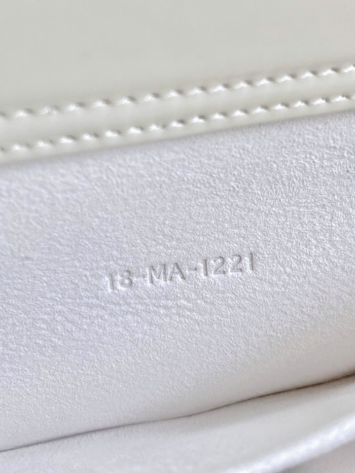 LADY Patent Leather D-JOY BAG White DL3380