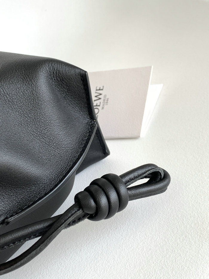 Loewe Flamenco Knot Small Bucket Bag Black L10855
