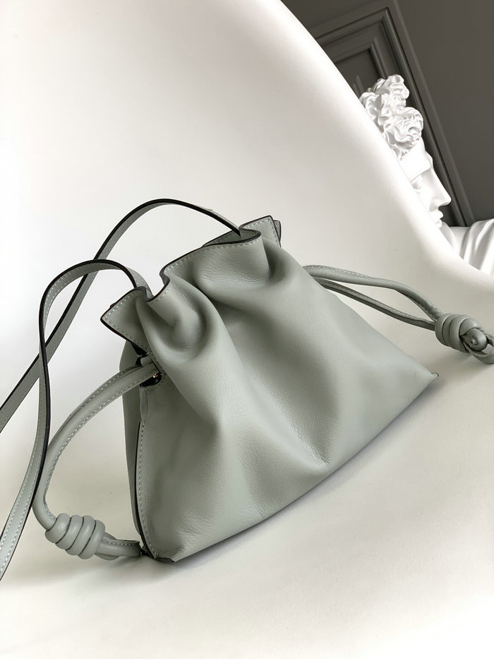 Loewe Flamenco Knot Small Bucket Bag Grey L10855