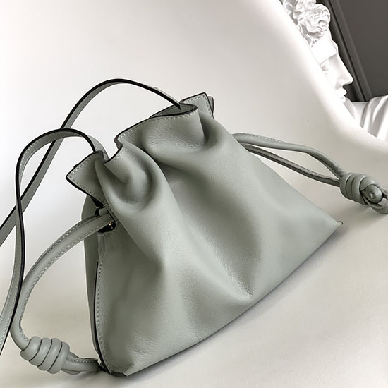 Loewe Flamenco Knot Small Bucket Bag Grey L10855