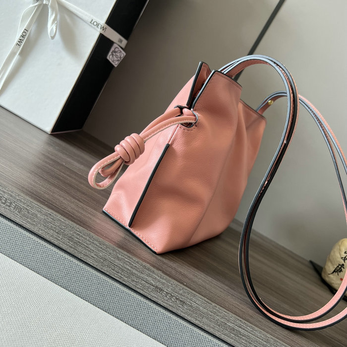Loewe Flamenco Knot Small Bucket Bag Pink L10855