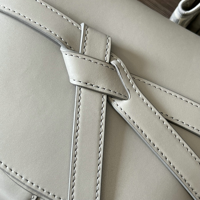 Loewe Gate Lather Shoulder Bag Grey L011821