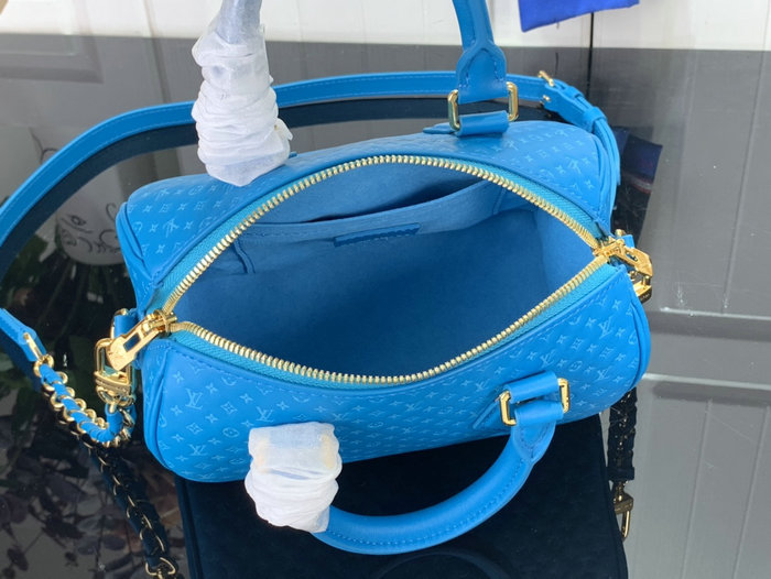 Louis Vuitton Speedy Bandouliere 20 Blue M22596