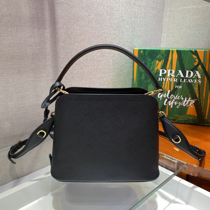 Prada Matinee small Saffiano leather bag Black 1BA286