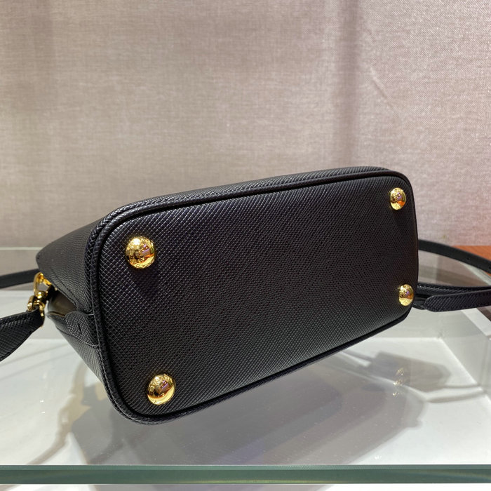 Prada Matinee small Saffiano leather bag Black 1BA286