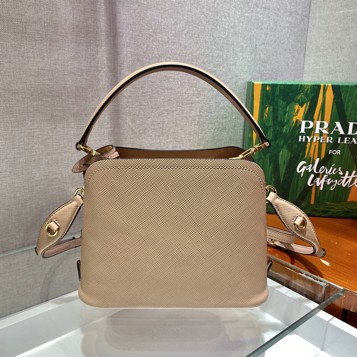 Prada Matinee small Saffiano leather bag Pink 1BA286