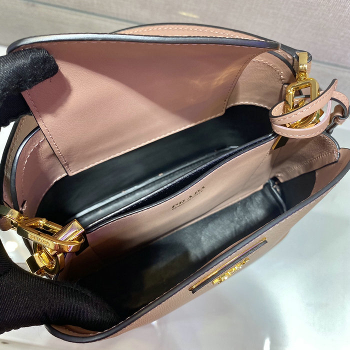Prada Matinee small Saffiano leather bag Pink 1BA286
