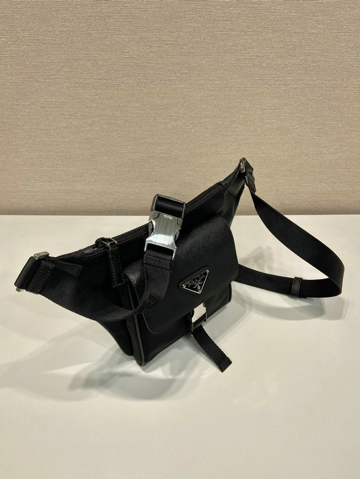 Prada Re-Nylon and Saffiano leather shoulder bag 2VH160