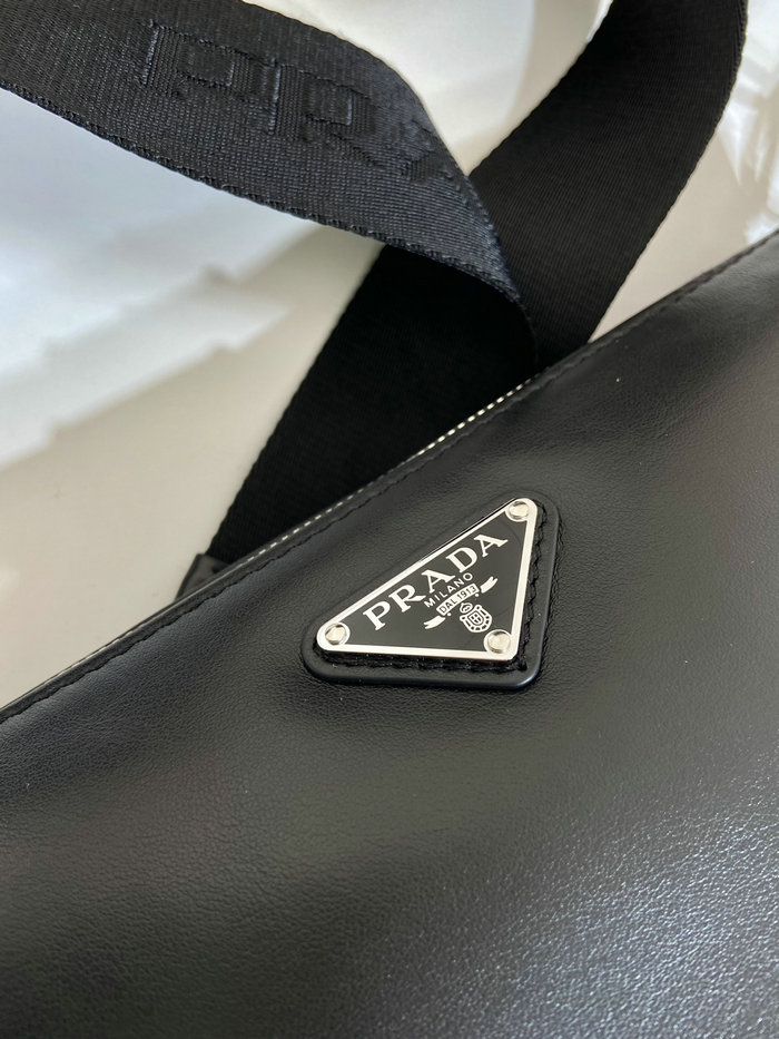 Prada Triangle leather bag Black 2VH155