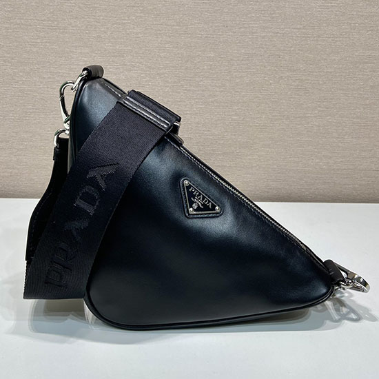 Prada Triangle leather bag Black 2VH155