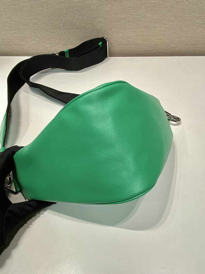 Prada Triangle leather bag Green 2VH155