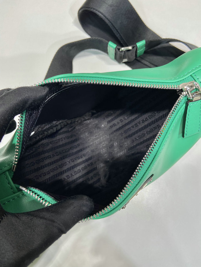 Prada Triangle leather bag Green 2VH155