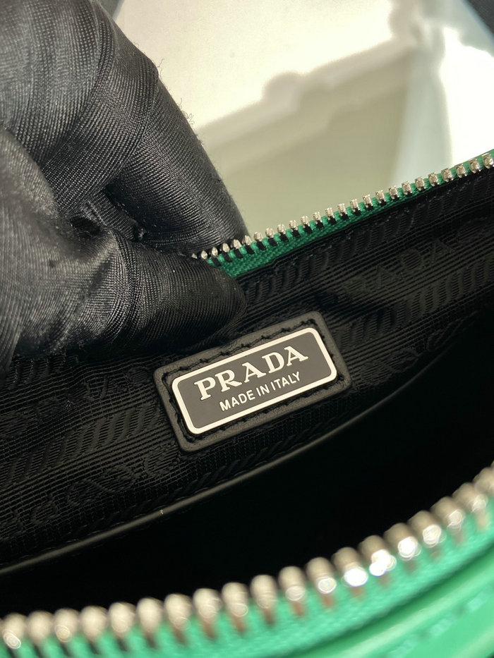 Prada Triangle leather bag Green 2VH155