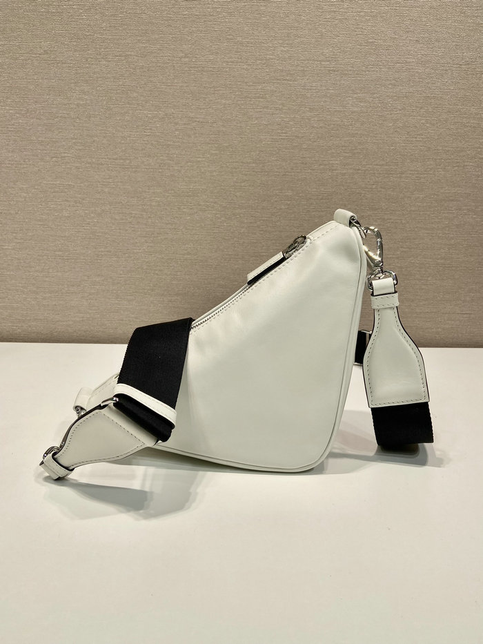 Prada Triangle leather bag White 2VH155