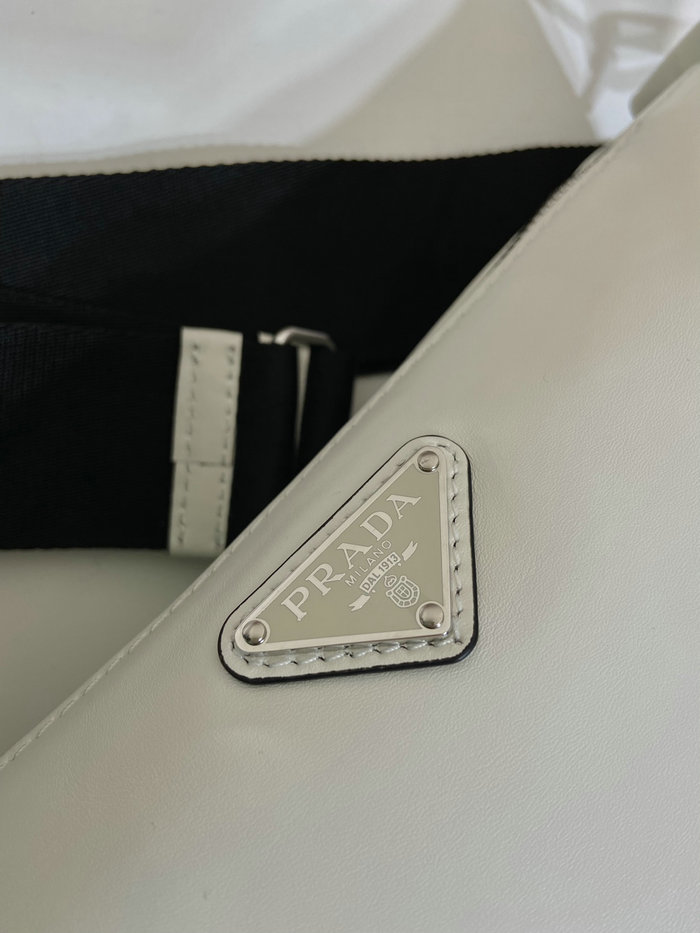 Prada Triangle leather bag White 2VH155