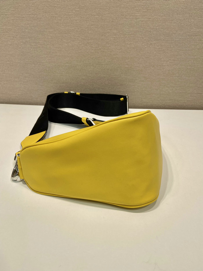 Prada Triangle leather bag Yellow 2VH155