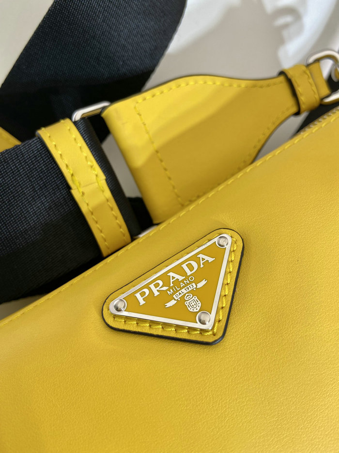 Prada Triangle leather bag Yellow 2VH155