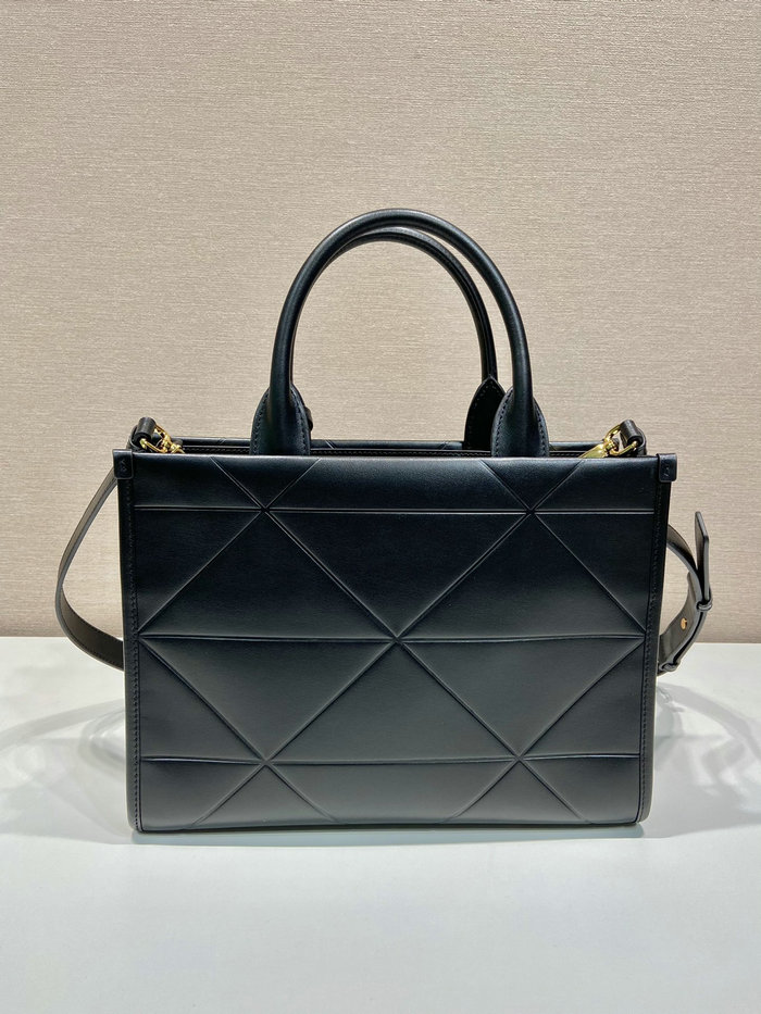 Small leather Prada Symbole bag Black 1BA379