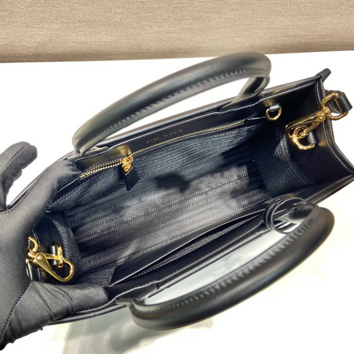 Small leather Prada Symbole bag Black 1BA379