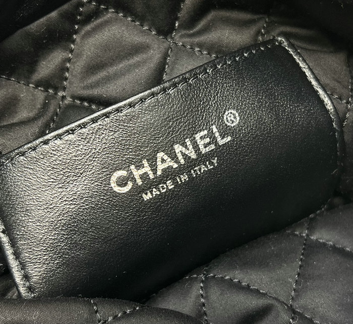 Chanel 22 Mini Handbag Black with Silver AS3980