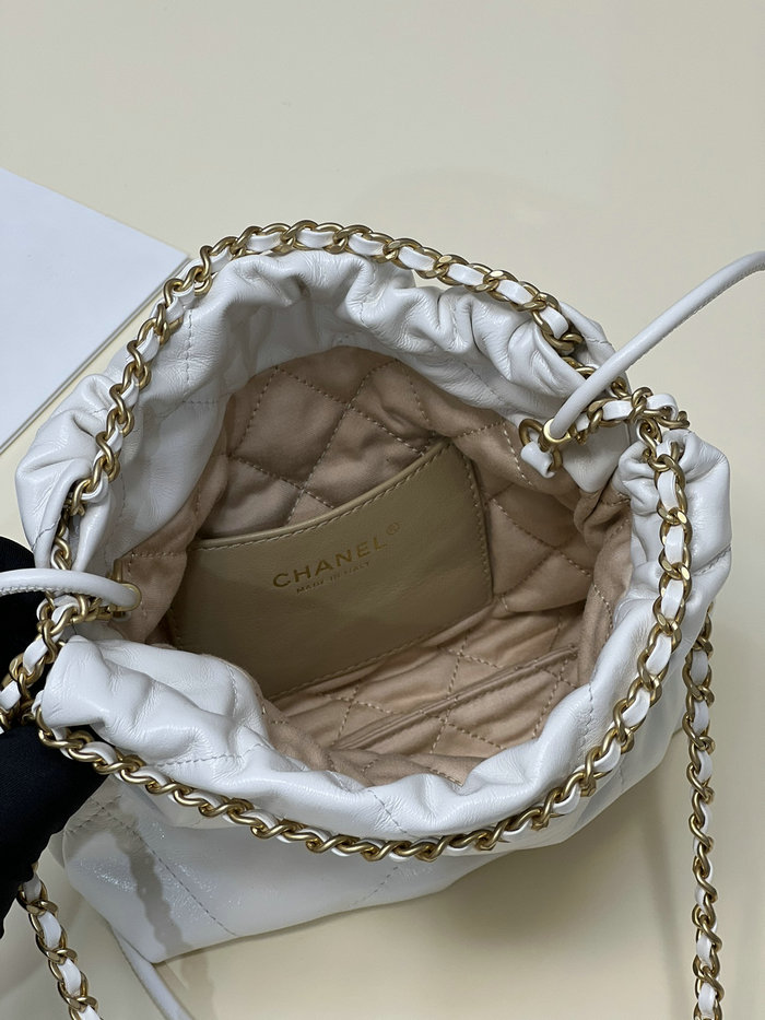 Chanel 22 Mini Handbag White AS3980
