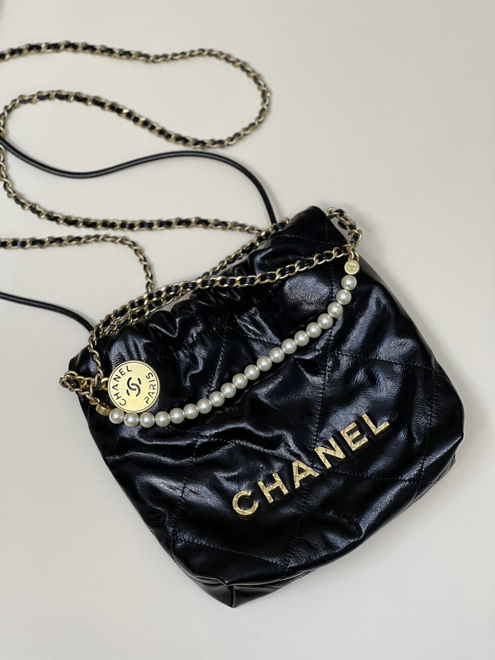 Chanel 22 Mini Handbag with Pearls AS3980