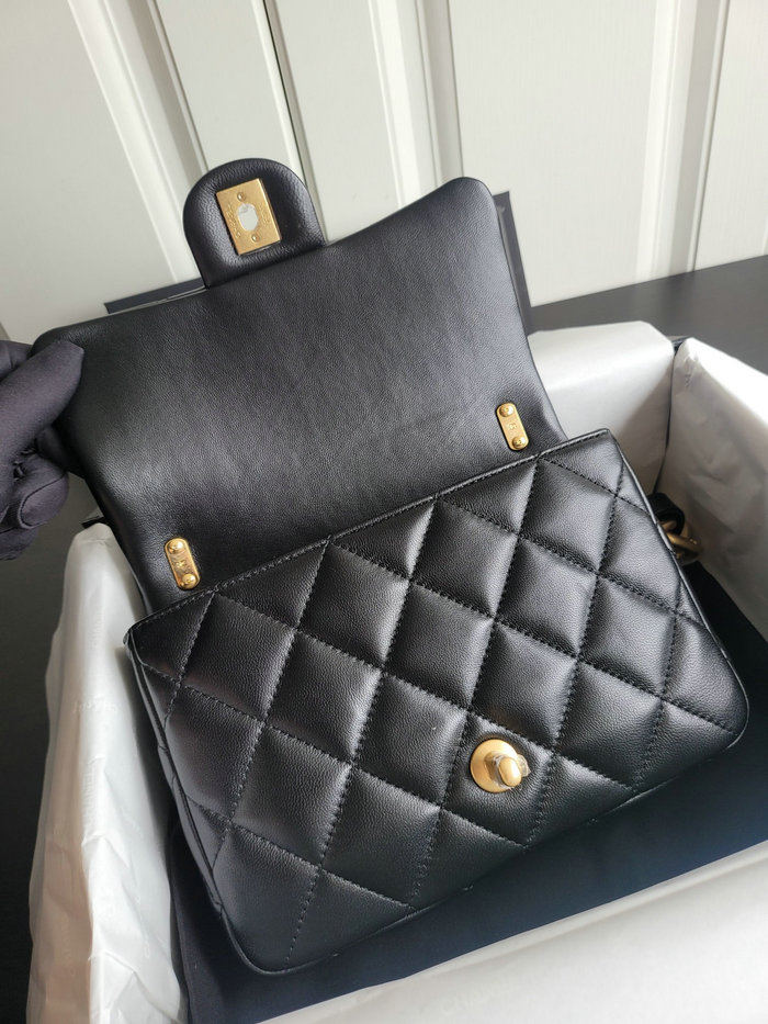 Chanel Lambskin Small Flap Bag Black AS3214