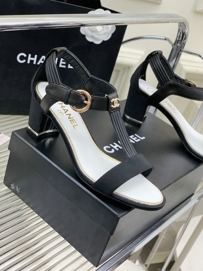 Chanel Mid Heel Sandals CS04111