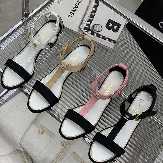 Chanel Mid Heel Sandals CS04111