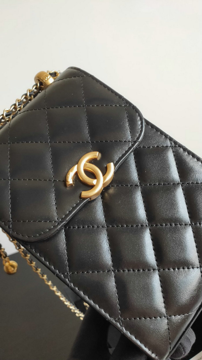 Chanel Shiny Calfskin Phone Case AP2291