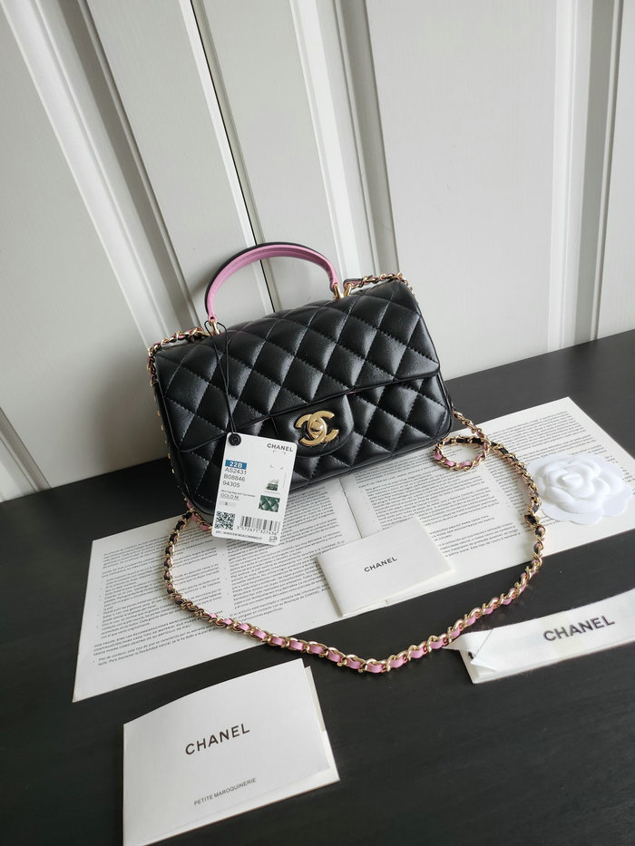 Chanel Small Flap Shoulder Bag Black AS2431
