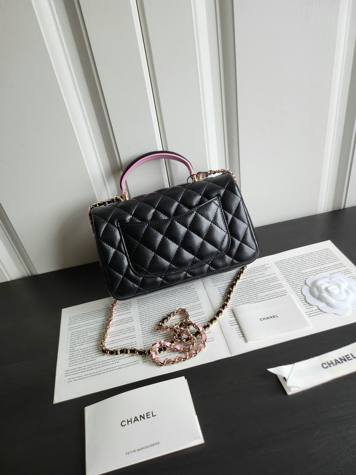 Chanel Small Flap Shoulder Bag Black AS2431