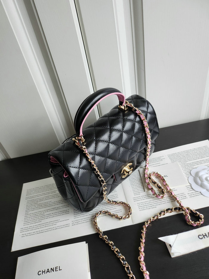 Chanel Small Flap Shoulder Bag Black AS2431