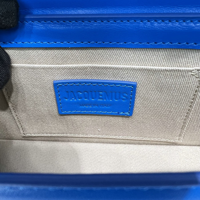 Jacquemus Calfskin Le Chiquito Long Handbag Blue J2053