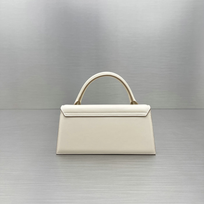 Jacquemus Calfskin Le Chiquito Long Handbag Off-white J2053