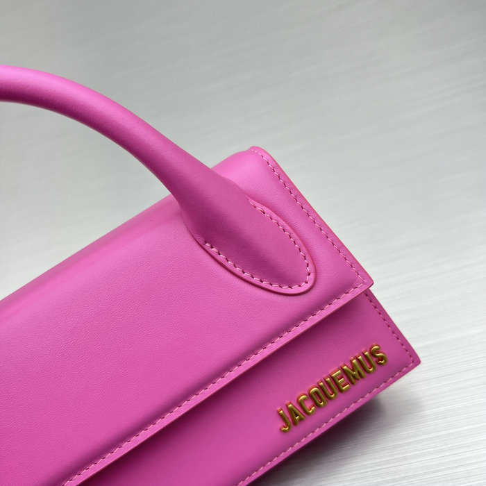 Jacquemus Calfskin Le Chiquito Long Handbag Pink J2053