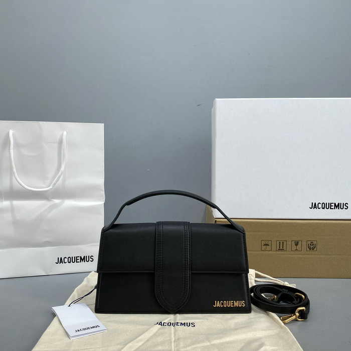 Jacquemus Le Bambino Calfskin Handbag Black JM2056