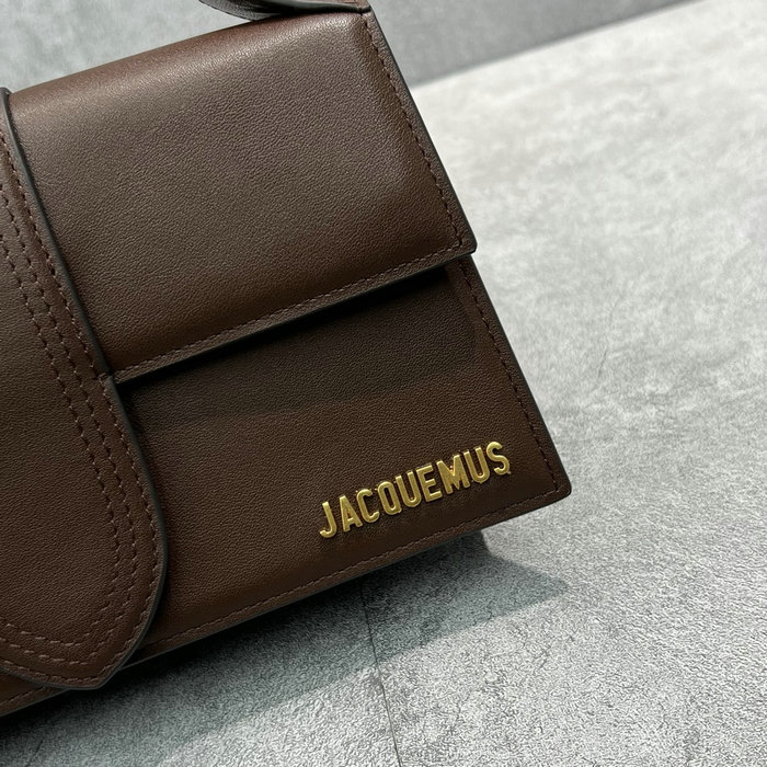 Jacquemus Le Bambino Calfskin Handbag Coffee JM2056