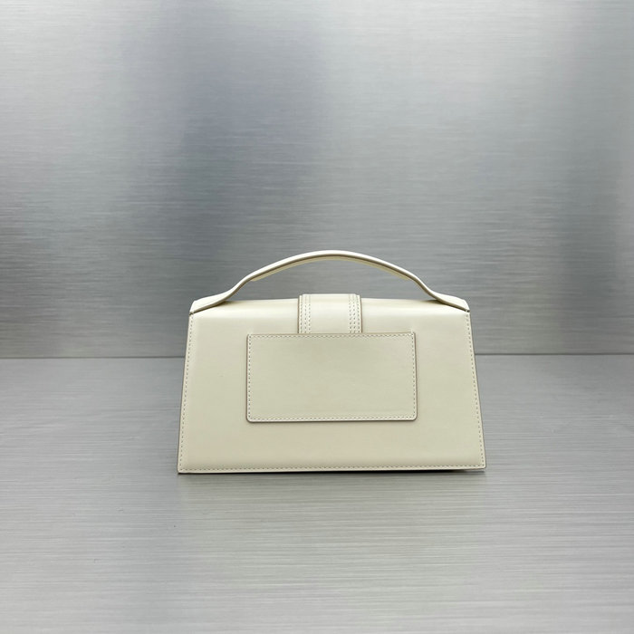 Jacquemus Le Bambino Calfskin Handbag Off-white JM2056