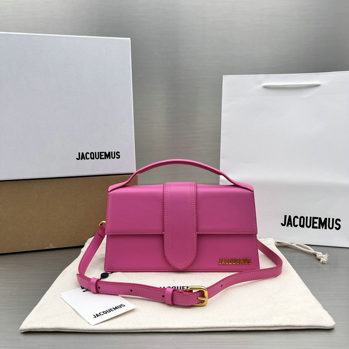 Jacquemus Le Bambino Calfskin Handbag Peach JM2056