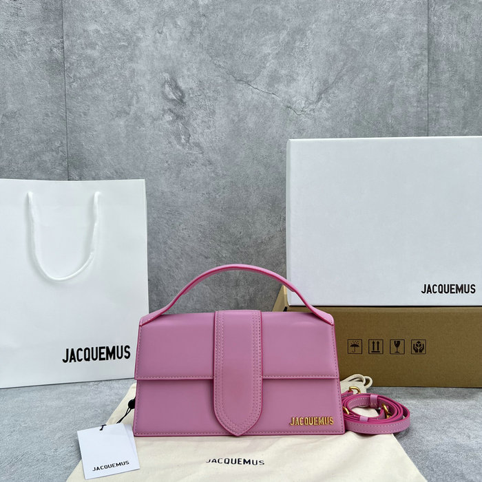 Jacquemus Le Bambino Calfskin Handbag Pink JM2056