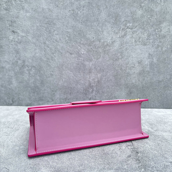 Jacquemus Le Bambino Calfskin Handbag Pink JM2056