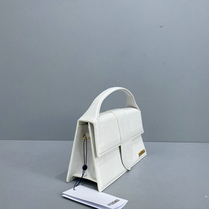 Jacquemus Le Bambino Calfskin Handbag White JM2056