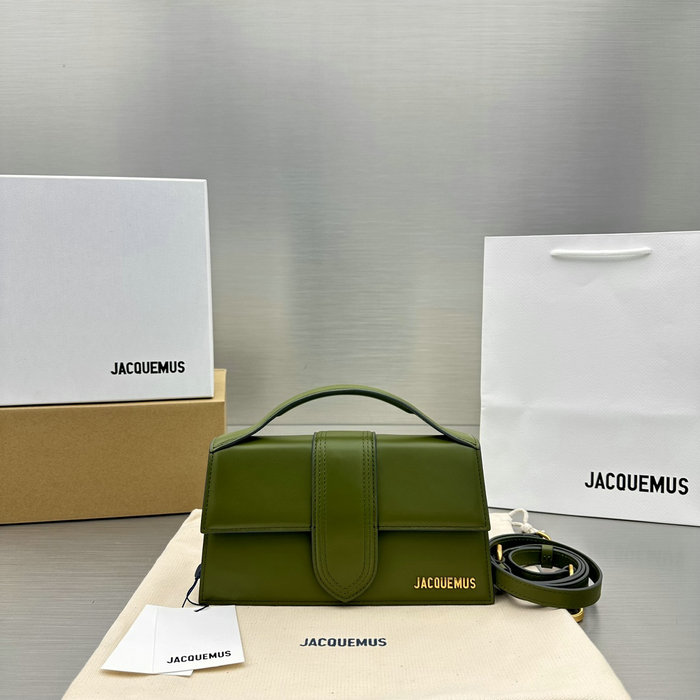Jacquemus Le Bambino Calfskin Handbag khaki JM2056